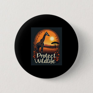 Giraffe der Spitzengruppe der Savanna Button