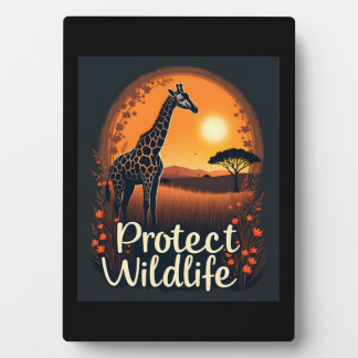 Giraffe der Spitzengruppe der Savanna Fotoplatte