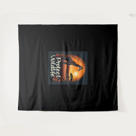 Giraffe der Spitzengruppe der Savanna Wandteppich (Vorderseite (Horizontal))