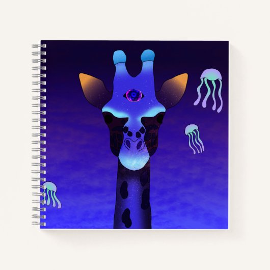 Giraffe der unendlichen Wahrnehmung Notizblock (Vorderseite)