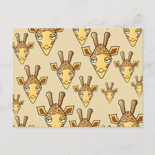 Giraffe Design. Postkarte (Vorderseite)