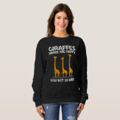 Giraffe Designs For Men Women Safari Wildlife Anim Sweatshirt (Vorne ganz)