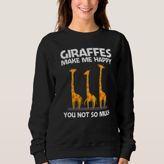 Giraffe Designs For Men Women Safari Wildlife Anim Sweatshirt (Vorderseite)