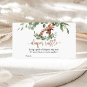 Giraffe Diaper Raffle Babydusche Umschließkarte Begleitkarte