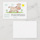 Giraffe Diaper Raffle Tickets (Vorne/Hinten)