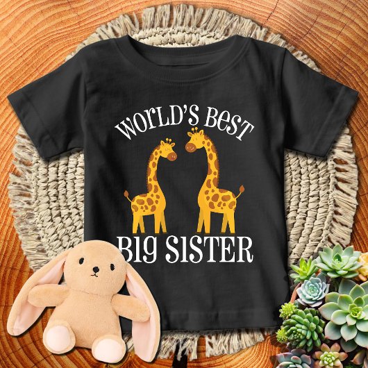 Giraffe 🦒 die beste große Schwester | WHTXT Baby T-shirt