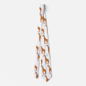 Giraffe, die bunte Krawatte zeichnet (Rückseite)