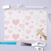 Giraffe, die eine Rose hält Seidenpapier (Handwerk)