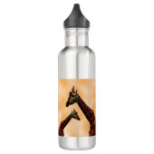 Giraffe doppelte Schwierigkeit, Edelstahlflasche (Links)
