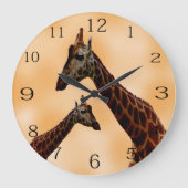Giraffe doppelte Schwierigkeit,   Große Wanduhr (Vorderseite)