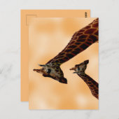 Giraffe doppelte Schwierigkeit, Postkarte (Vorne/Hinten)