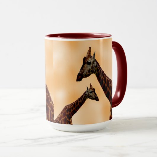 Giraffe doppelte Schwierigkeit, Tasse (VorderseiteRechts)