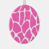 Giraffe-Druckmuster in hellrosa. Keramikornament (Rechts)
