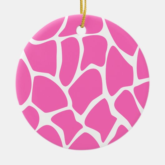 Giraffe-Druckmuster in hellrosa. Keramikornament (Vorne)