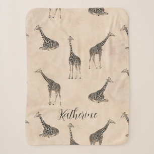 Giraffe Dschungel Safari Rustikales Tier  Sherpadecke