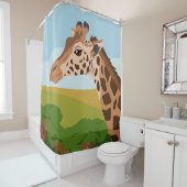Giraffe Duschvorhang (Beispiel)