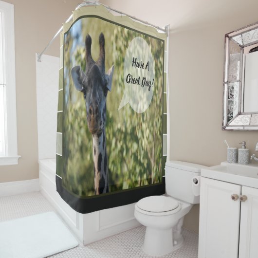 Giraffe Duschvorhang (Beispiel)