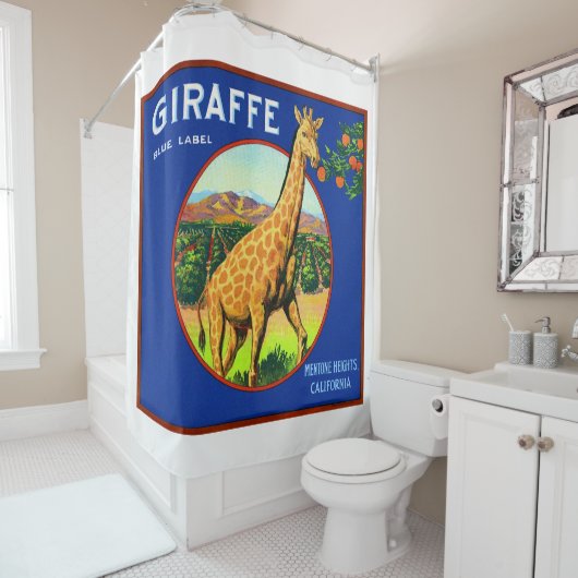 Giraffe Duschvorhang (Beispiel)