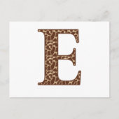 Giraffe E Postkarte (Vorderseite)