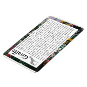 Giraffe - Ein Gedicht über Erholung Magnet (Linke Seite)