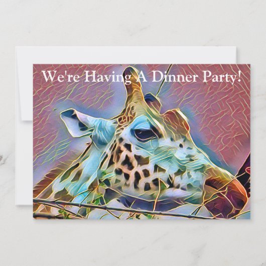 GIRAFFE EINLADUNG (Vorderseite)