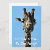 GIRAFFE-Einladung (Vorne/Hinten)