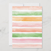 Giraffe Einladung zum ersten Geburtstag (Rückseite)