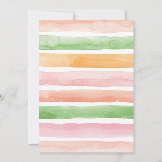 Giraffe Einladung zum ersten Geburtstag (Rückseite)