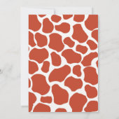 Giraffe Einladungen zum Geburtstag (Rückseite)