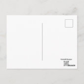 Giraffe (Einzelstück) - Postkarte (Rückseite)