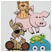 Giraffe Elephant Pig Dog Fabric Stoff (Muster)