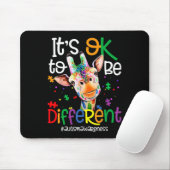 Giraffe Es ist okay, anders zu sein Autismus-Bewus Mousepad (Mit Mouse)
