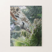 Giraffe Essen Nah Puzzle (Vertikal)