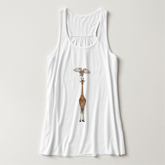 GIRAFFE & EULE TANK TOP (Design Vorderseite)