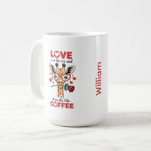 Giraffe Express Your Love Tasse (Vorderseite Links)