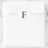 Giraffe F Runder Aufkleber (Tasche)
