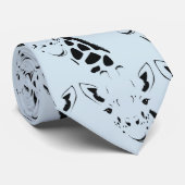 Giraffe Face Silhouette Krawatte (Gerollt)