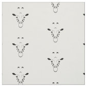 Giraffe Face Silhouette Stoff (Muster)