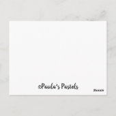 Giraffe Family~first hatte sich gegenseitig, jetzt Postkarte (Rückseite)