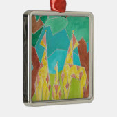 Giraffe Family Original Abstract Art Ornament Aus Metall (Rechts)