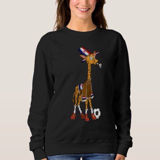 Giraffe fan Croatia Sweatshirt (Vorderseite)