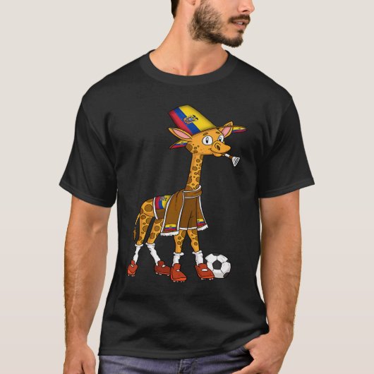 Giraffe fan Ecuador T-Shirt (Vorderseite)