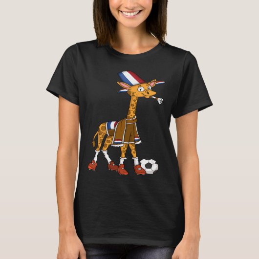 Giraffe Fan Holland T-Shirt (Vorderseite)