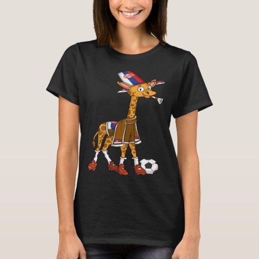 Giraffe Fan Serbia T-Shirt (Vorderseite)