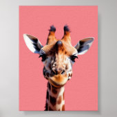 Giraffe | Farbdekor | Trendy Wall Art Poster (Vorne)