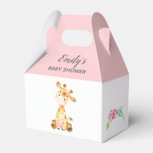 Giraffe Favor Box (Girl Baby Shower / Birthday) Geschenkschachtel