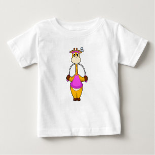 Giraffe Fitness Rope Baby T-shirt