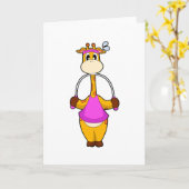 Giraffe Fitness Rope Karte (Gelbe Blume)