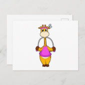 Giraffe Fitness Rope Postkarte (Vorne/Hinten)