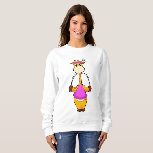 Giraffe Fitness Rope Sweatshirt (Vorne ganz)